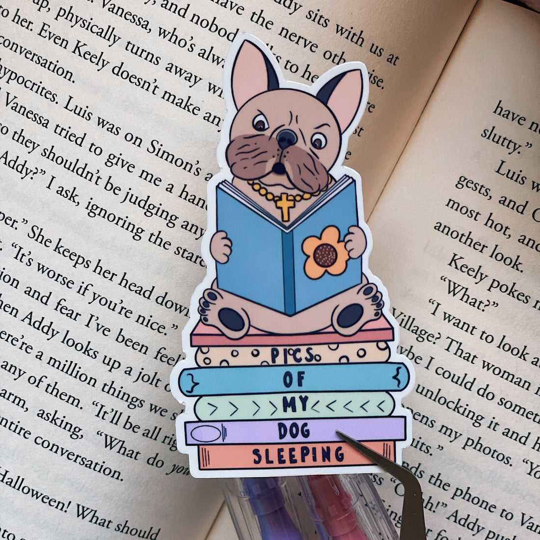 Pictures of my dog sleeping sticker