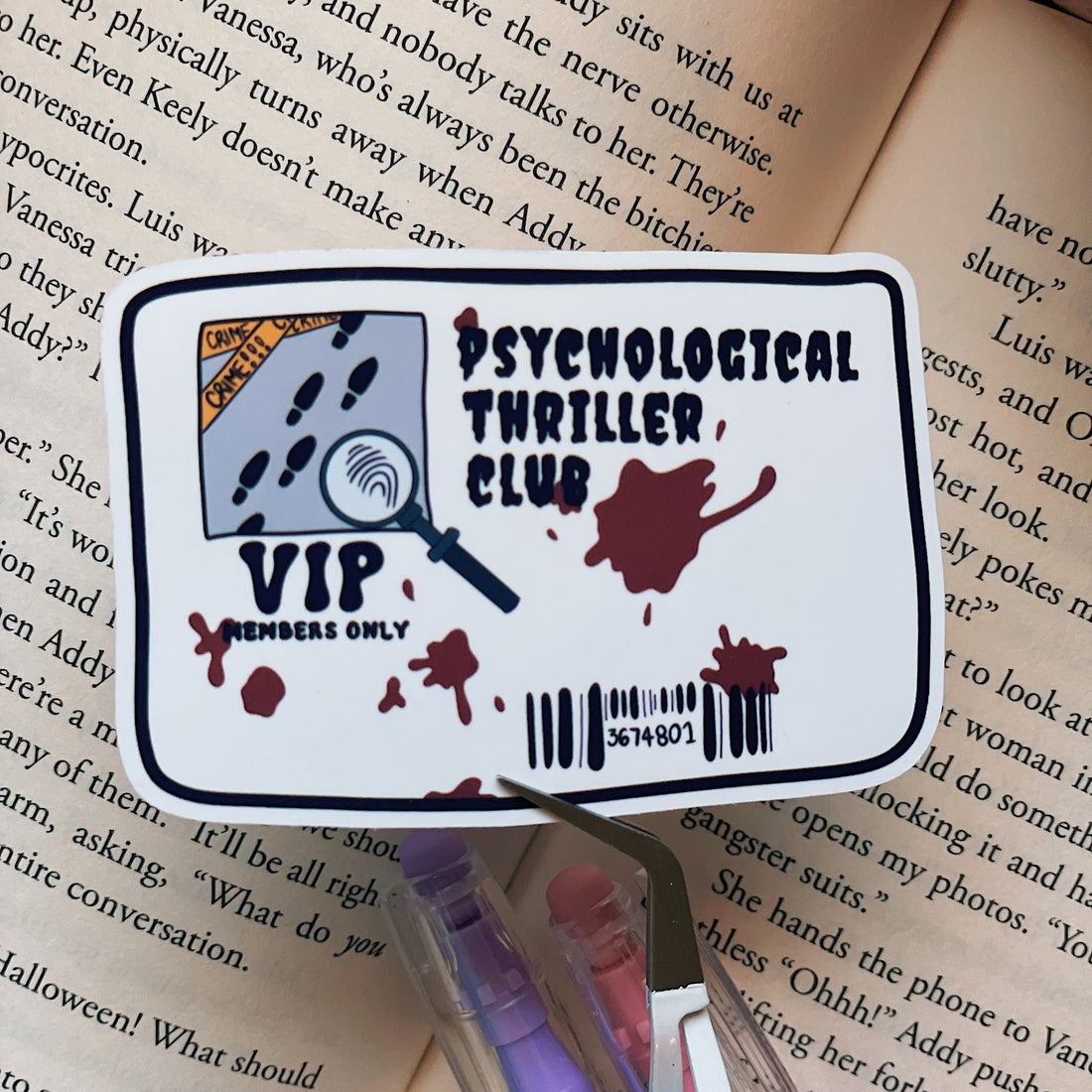 Psychological Club VIP card sticker