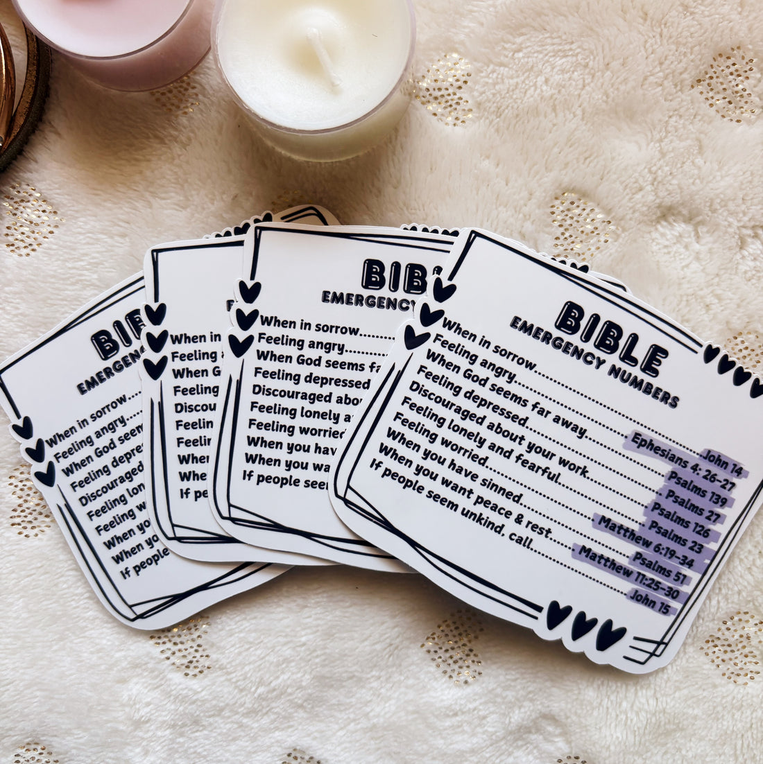 Bible Emergency Numbers sticker