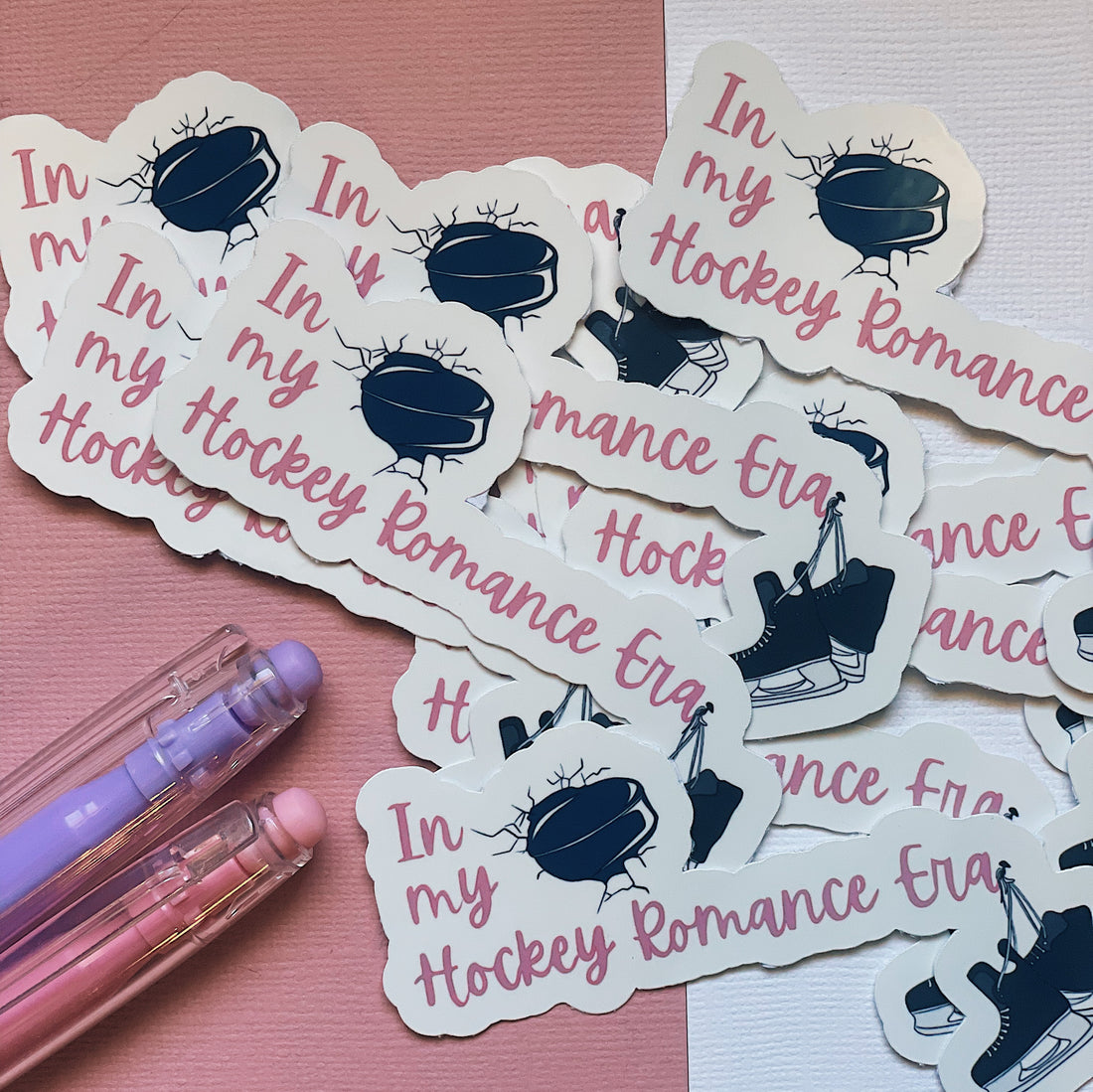 In my hockey romance era sticker