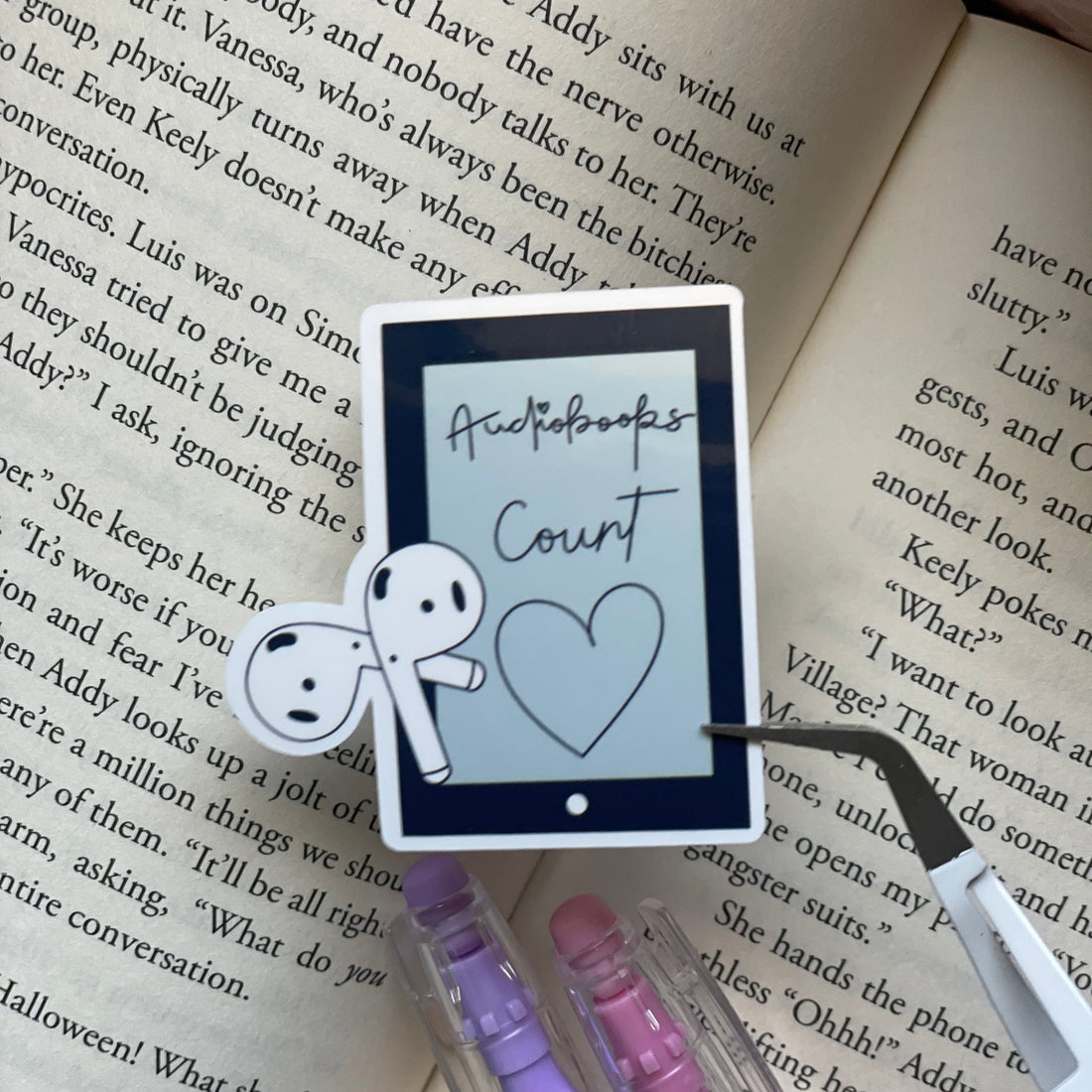 Audiobooks count sticker