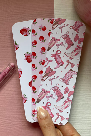 3 coquette bookmark set