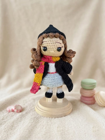 Crocheted magic girl, collectible