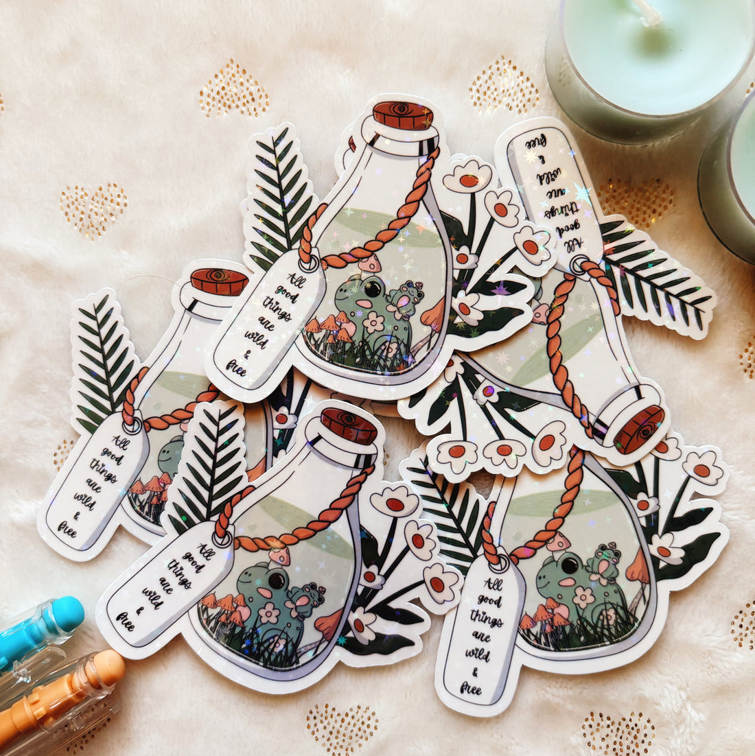 All good things are wild and free sticker