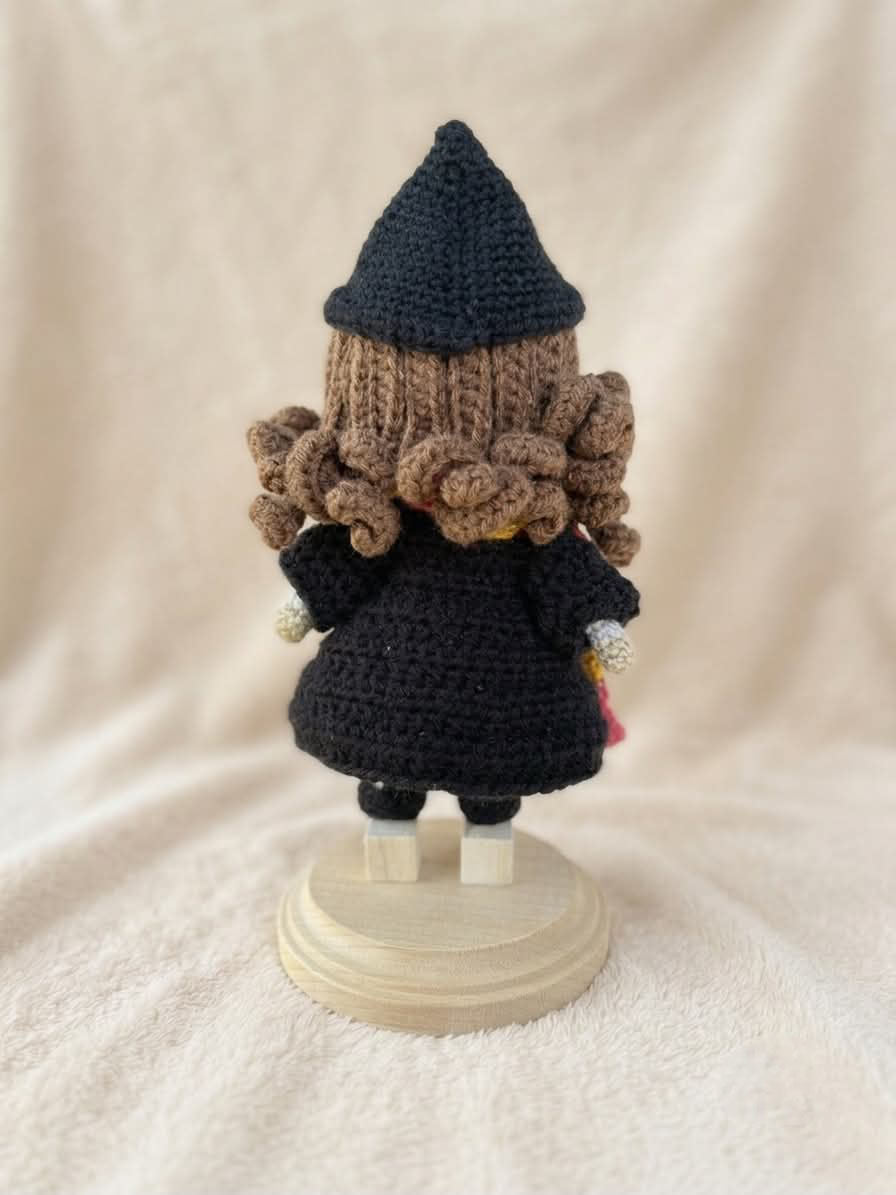 Crocheted magic girl, collectible